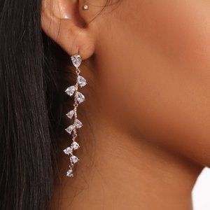 Take This Rose Rhinestone Earrings